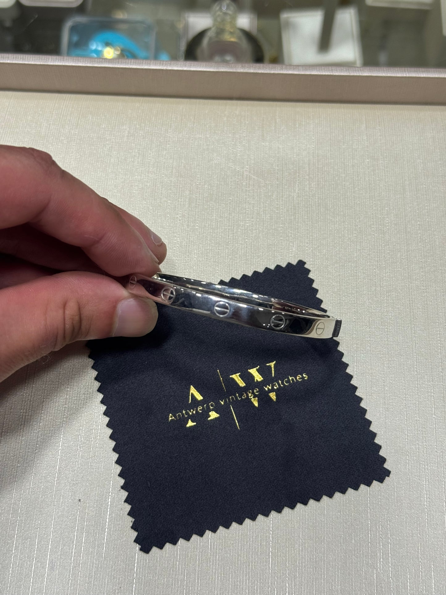 18K armband witgoud custom