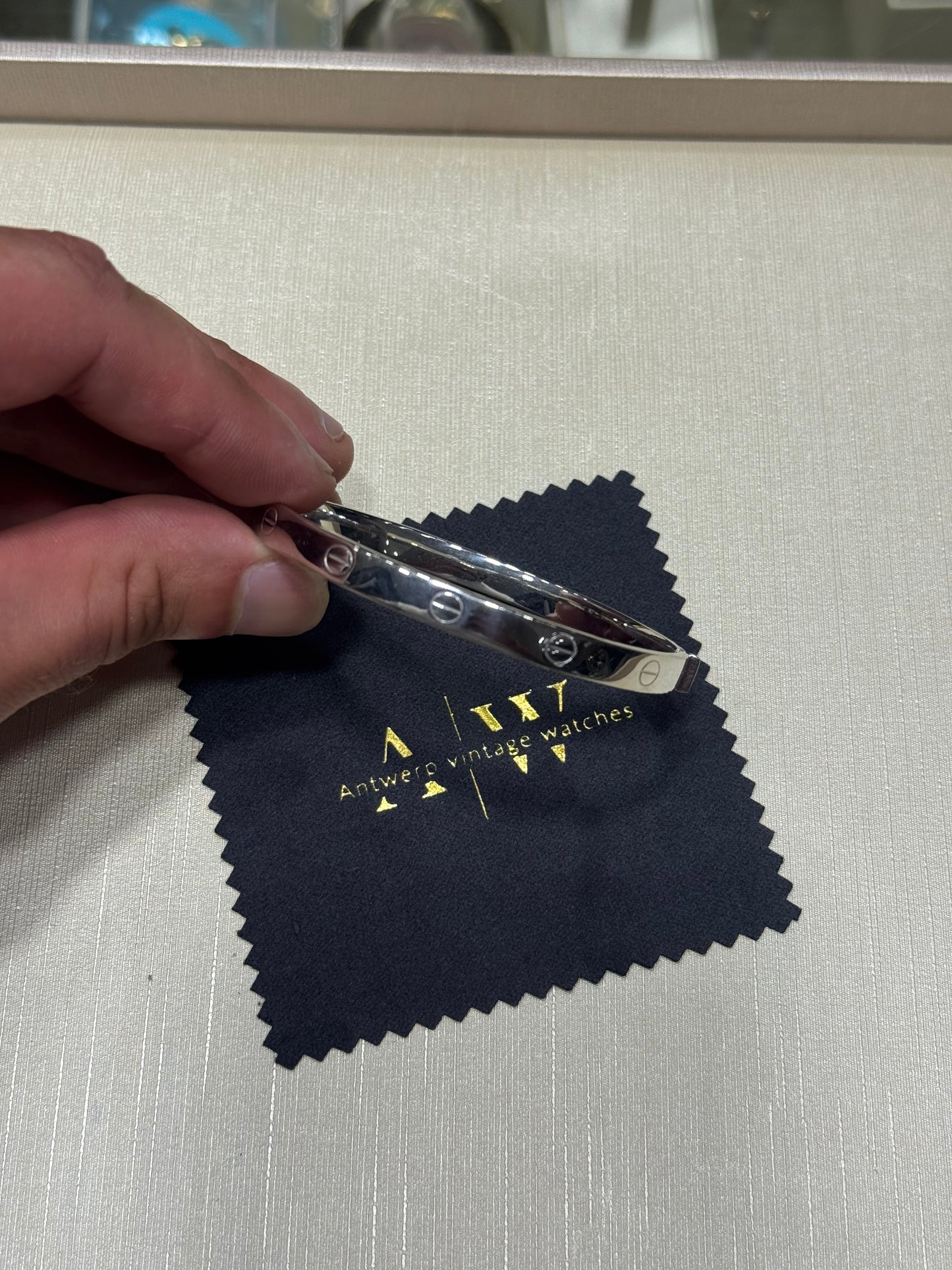 18K armband witgoud custom